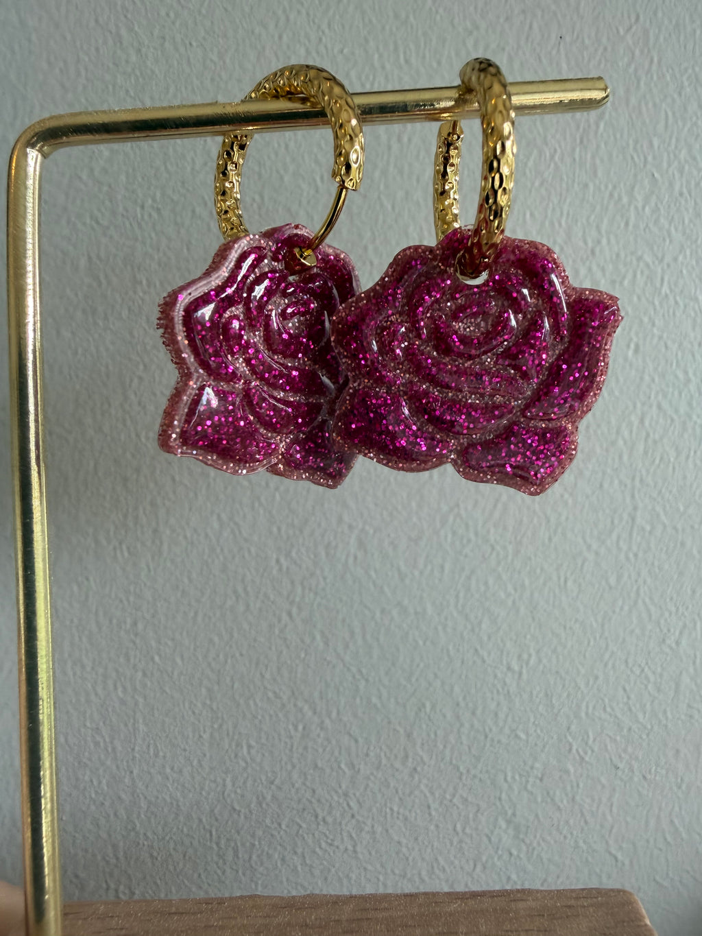 Rose, pampille