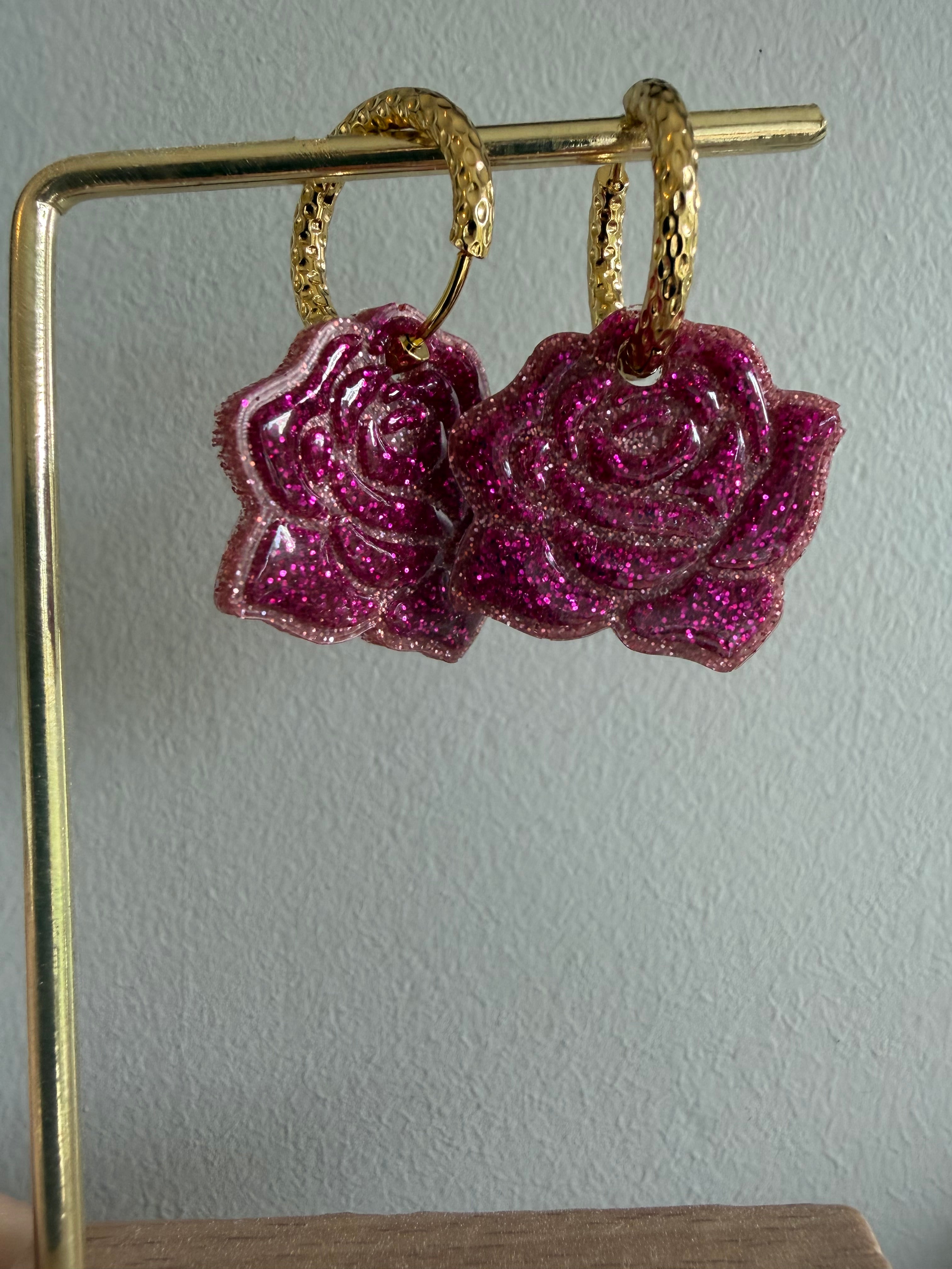 Rose, pampille