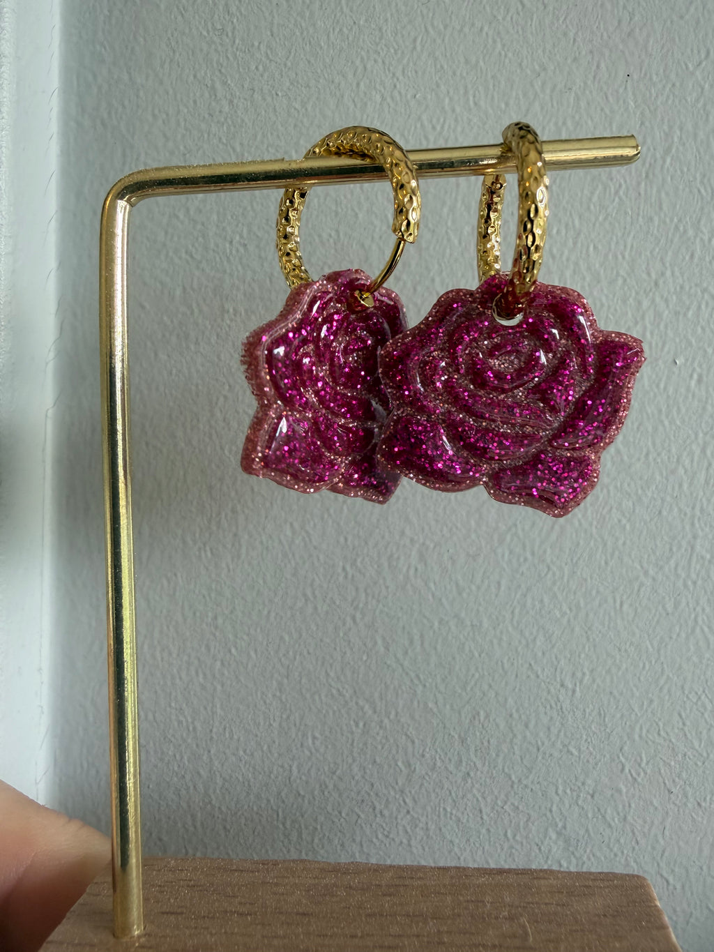 Rose, pampille